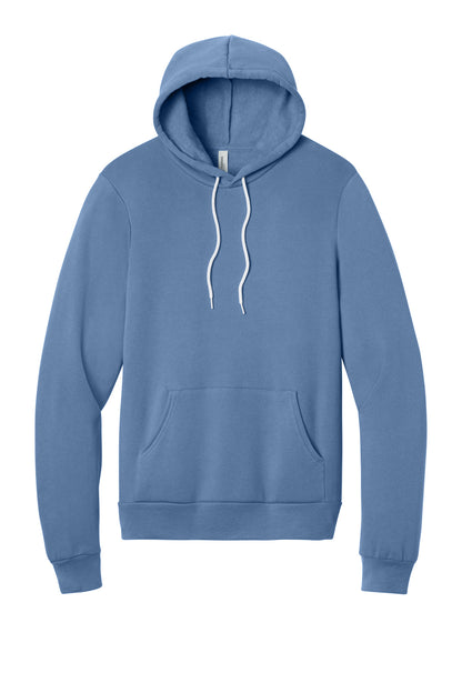 Front View of LavenderBl BELLA+CANVAS Unisex Sponge Fleece Pullover Hoodie. BC3719 plain