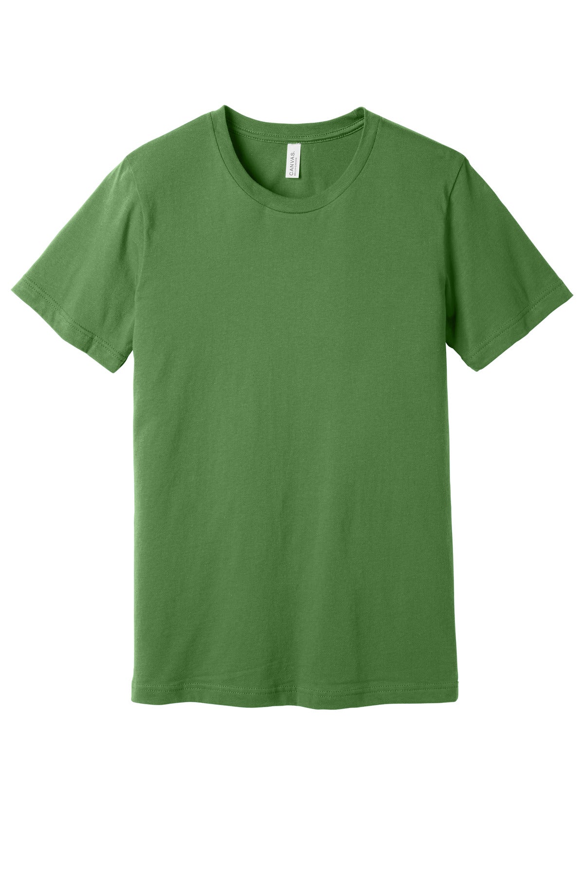 Front View of Leaf BELLA+CANVAS Unisex Jersey Short Sleeve Tee. BC3001 plain