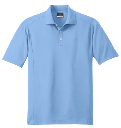 Front View of Light Blue Nike Dri-FIT Classic Polo. 267020 plain