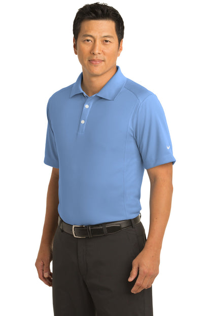 Front View of Light Blue Nike Dri-FIT Classic Polo. 267020 plain