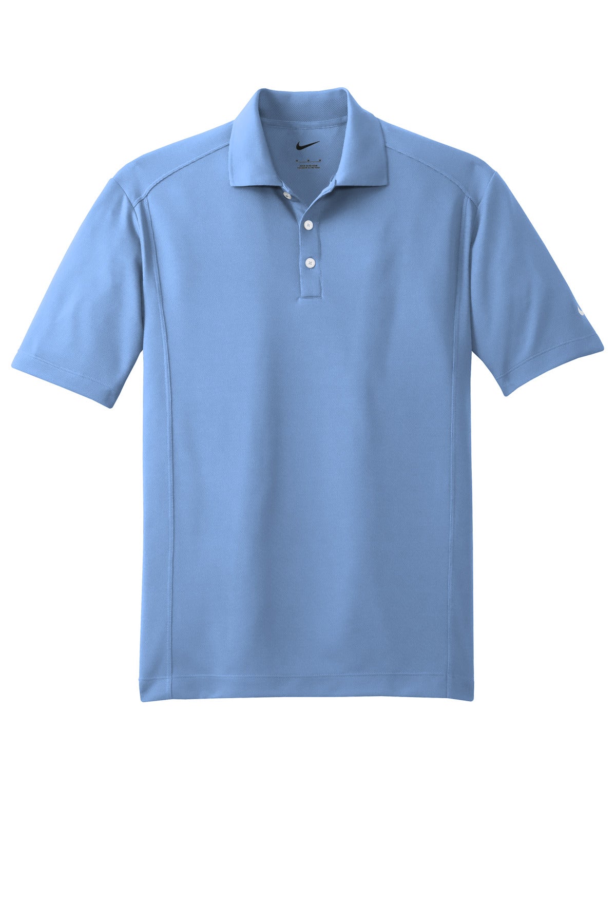 Front View of Light Blue Nike Dri-FIT Classic Polo. 267020 plain