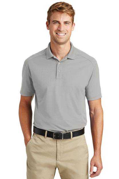 Front View of Light Grey CornerStone Select Lightweight Snag-Proof Polo. CS418 plain