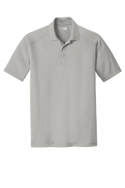 Front View of Light Grey CornerStone Select Lightweight Snag-Proof Polo. CS418 plain