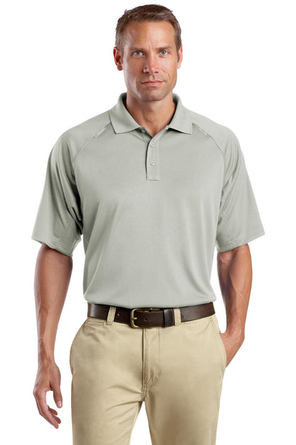 Front View of Light Grey CornerStone - Select Snag-Proof Tactical Polo. CS410 plain