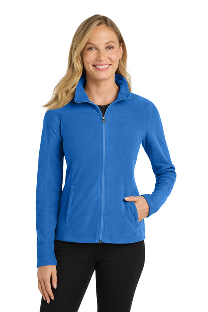Front View of Light Royal Port Authority Women's Microfleece Jacket. L223 plain