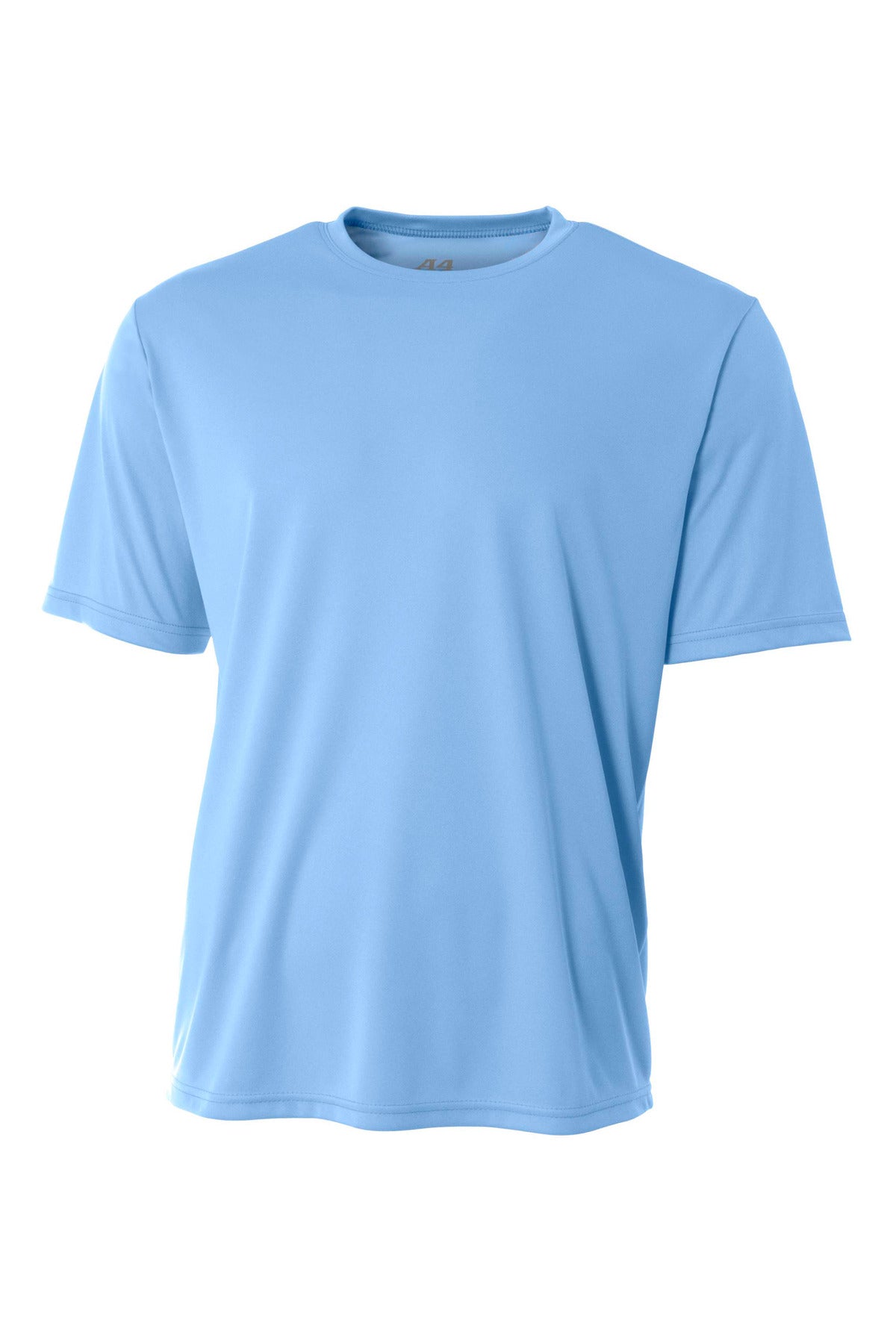 Front View of LightBlue A4 Cooling Performance Short Sleeve Tee A4N3142 plain