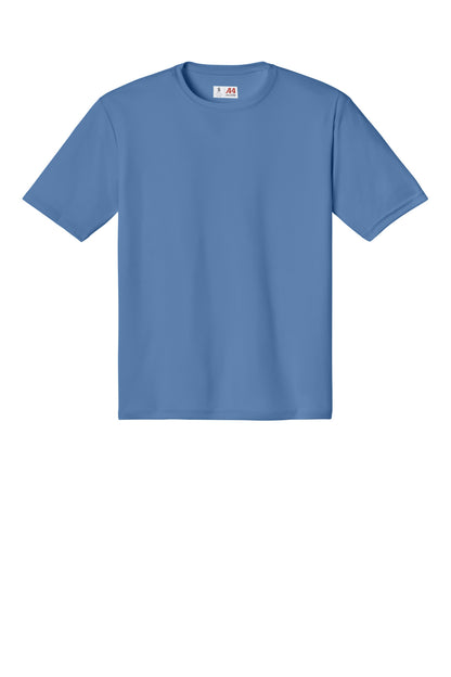 Front View of LightBlue A4 Cooling Performance Short Sleeve Tee A4N3142 plain