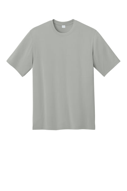 Front View of LightGrey CornerStone Workwear Pro Short Sleeve Tee CS440 plain