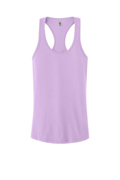 Front View of Lilac Next Level Apparel Women's Ideal Racerback Tank NL1533 plain
