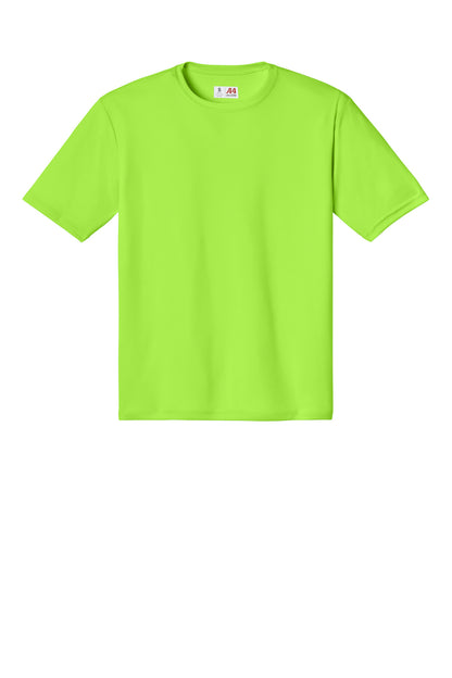 Front View of Lime A4 Cooling Performance Short Sleeve Tee A4N3142 plain
