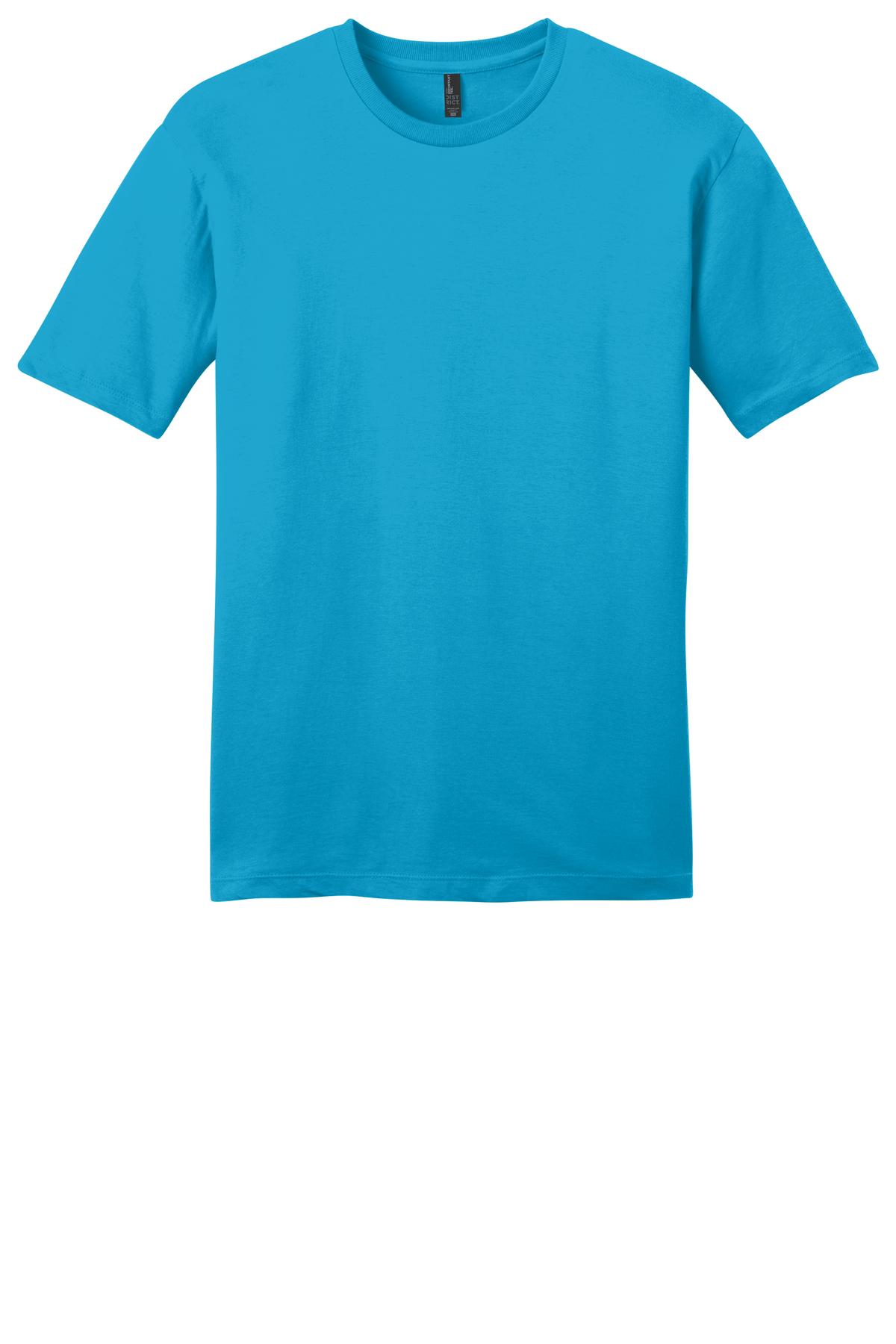 Front View of Lt Turquoise District Very Important Tee . DT6000 plain
