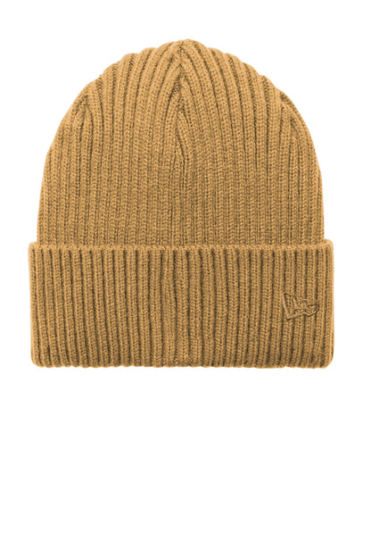 Front View of LtBronze New Era Core Classic Cuff Beanie NE908 plain
