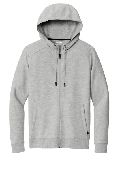 Front View of LtHtGry OGIO Revive Full-Zip OG162 plain