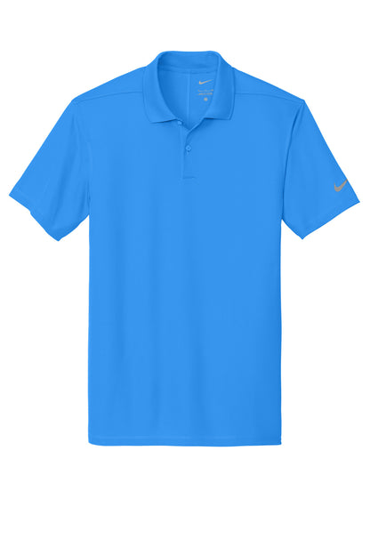 Front View of LtPhoBlue Nike Victory Solid Polo NKDX6684 plain