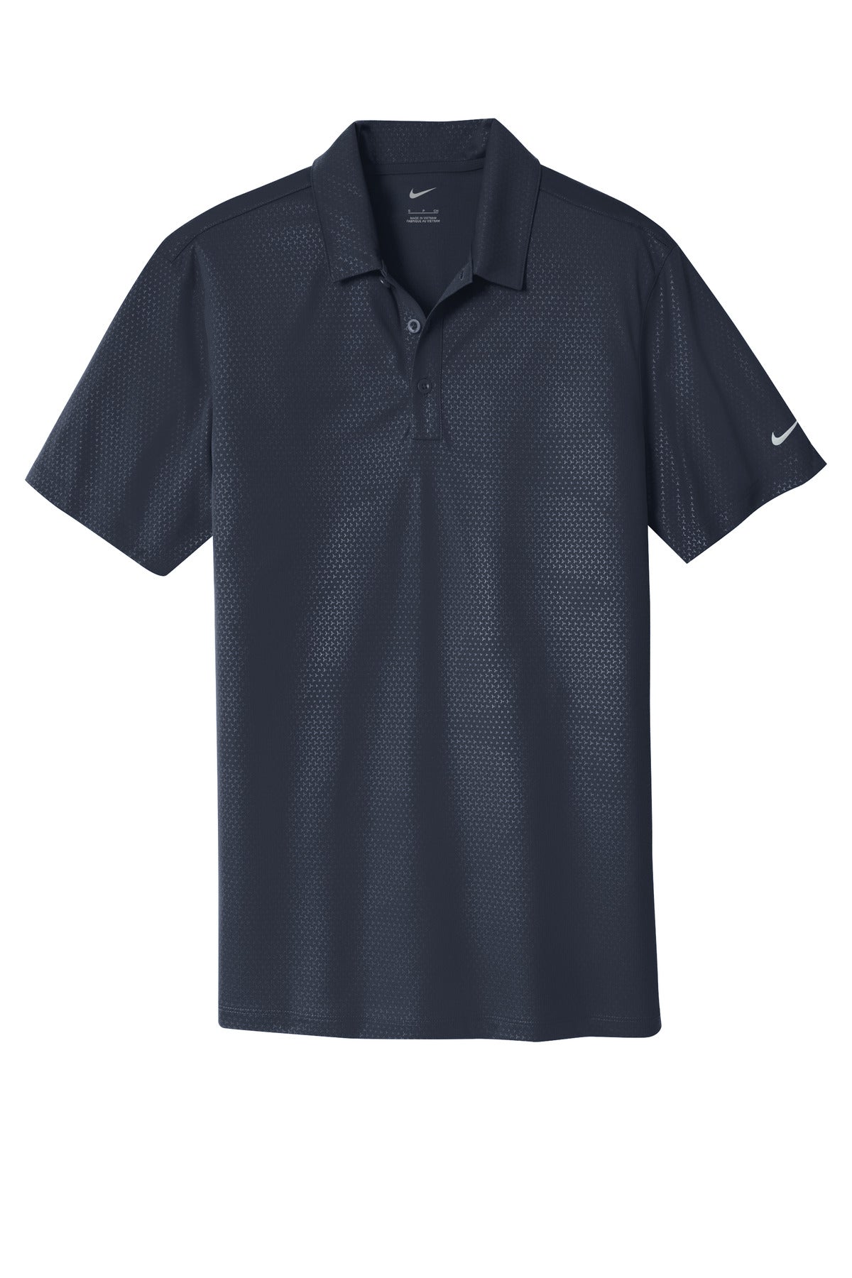 Front View of Marine Nike Dri-FIT Embossed Tri-Blade Polo. 838964 plain