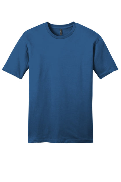 Front View of Maritime Blue District Very Important Tee . DT6000 plain