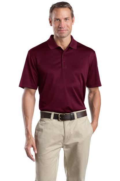Front View of Maroon CornerStone - Select Snag-Proof Polo. CS412 plain