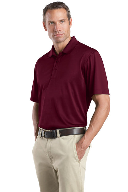 Front View of Maroon CornerStone - Select Snag-Proof Polo. CS412 plain