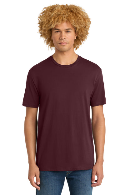 Front View of Maroon District Perfect Weight Tee. DT104 plain
