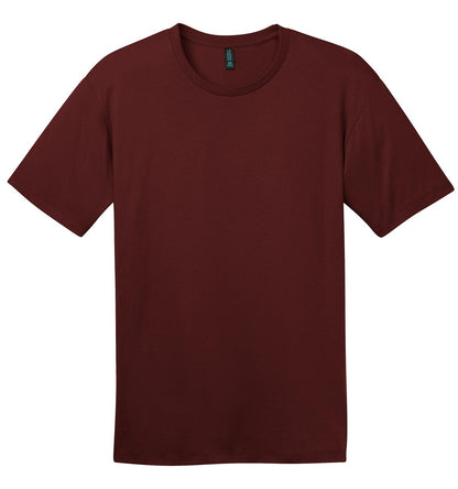 Front View of Maroon District Perfect Weight Tee. DT104 plain