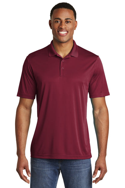 Front View of Maroon Sport-Tek PosiCharge Competitor Polo. ST550 plain