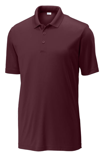 Front View of Maroon Sport-Tek PosiCharge Competitor Polo. ST550 plain