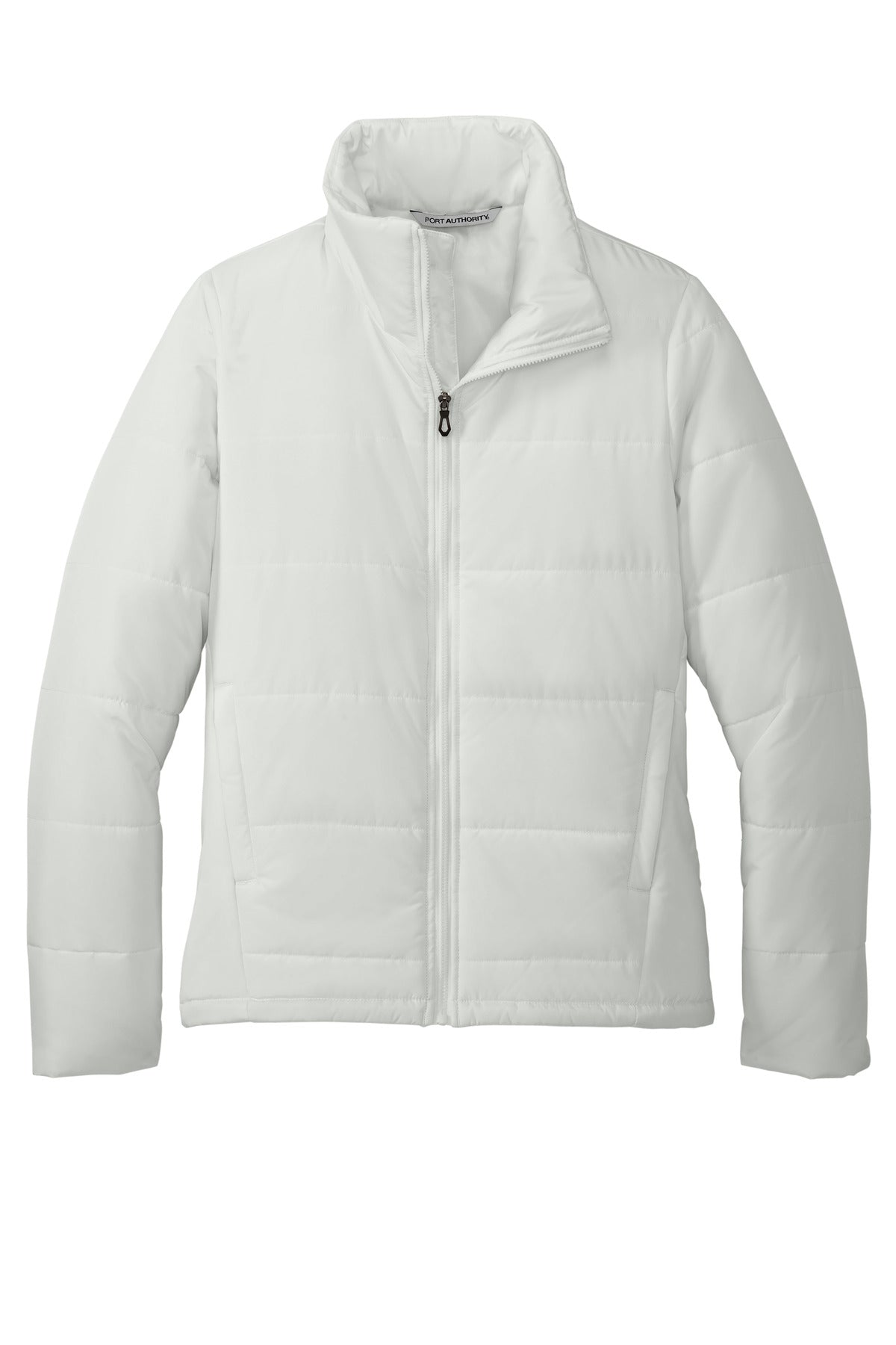 Front View of Marshmllw Port Authority Women's Puffer Jacket L852 plain