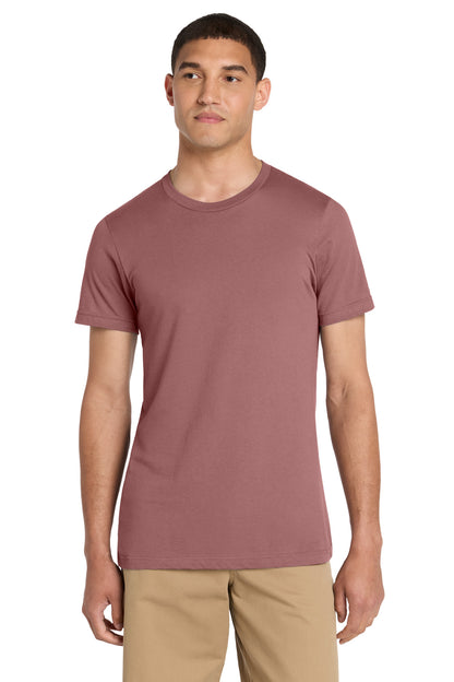 Front View of Mauve BELLA+CANVAS Unisex Jersey Short Sleeve Tee. BC3001 plain