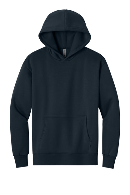 Front View of MdntNavy Next Level Apparel Heavyweight Hoodie NL9307 plain