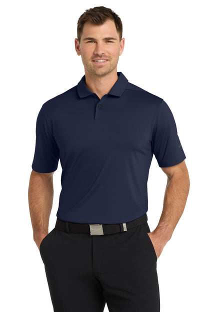 Front View of MdntNavy Nike Dri-FIT Vapor Polo NKDC2108 plain