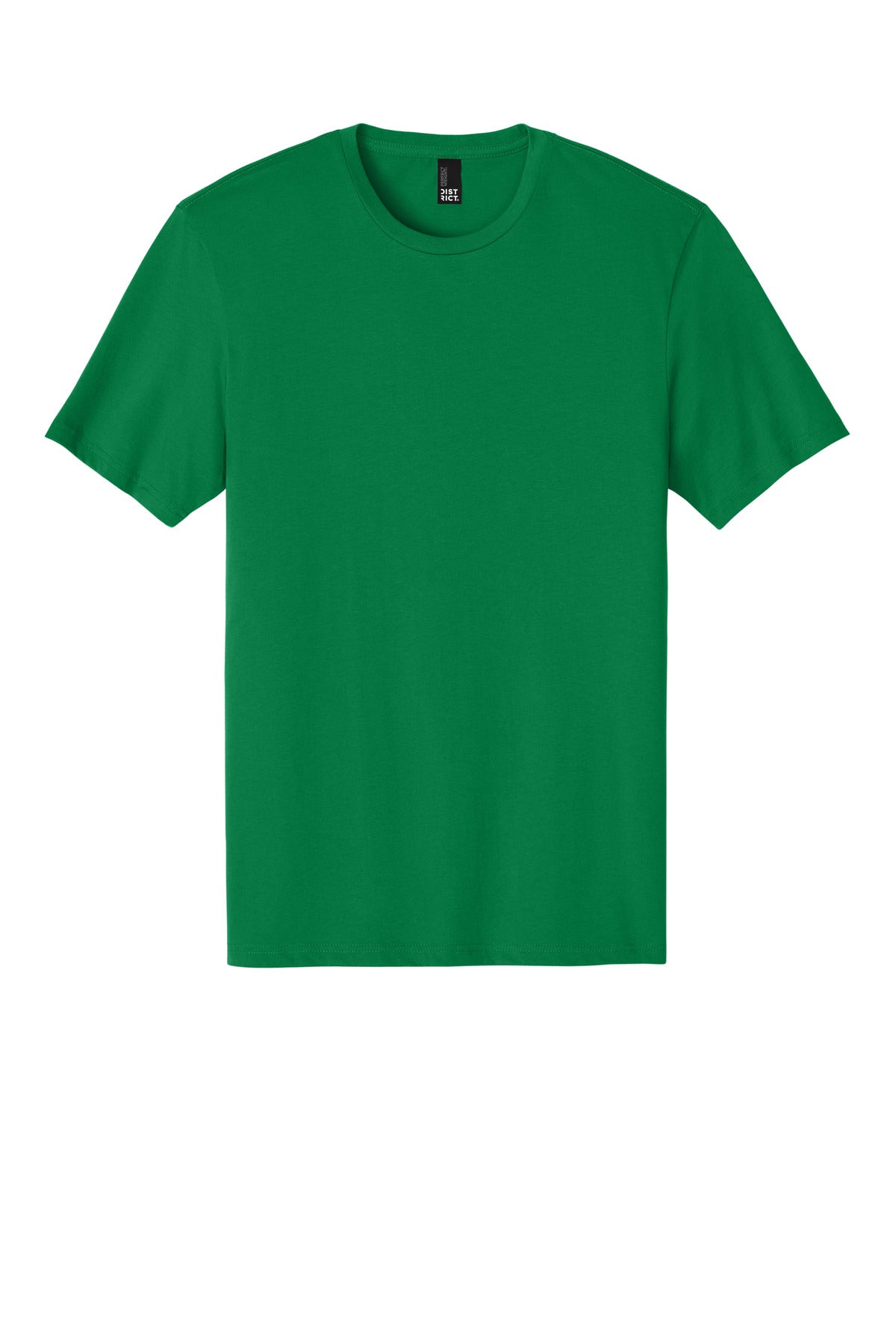 Front View of MeadowGrn District Perfect Weight Tee. DT104 plain