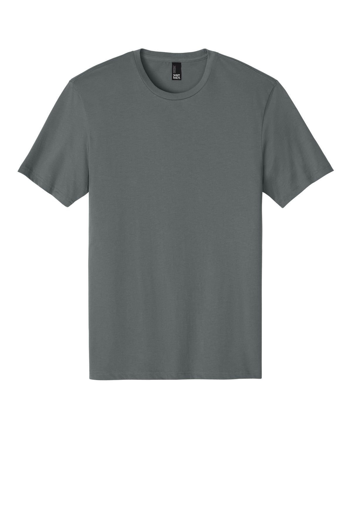 Front View of MetalGrey District Perfect Weight Tee. DT104 plain