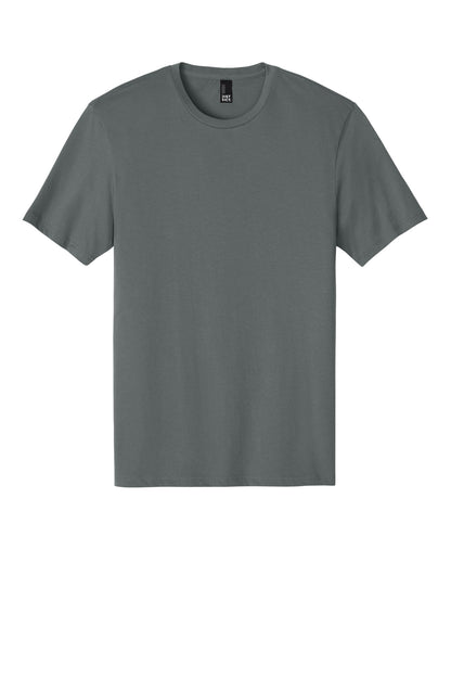 Front View of MetalGrey District Perfect Weight Tee. DT104 plain