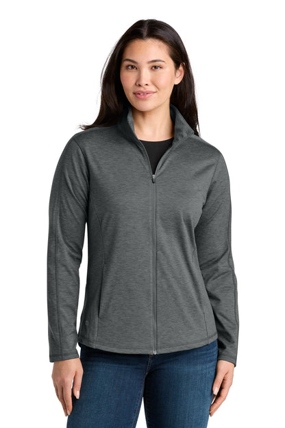 Front View of MetalGryHt Eddie Bauer Women's Adventurer Full-Zip EB121 plain