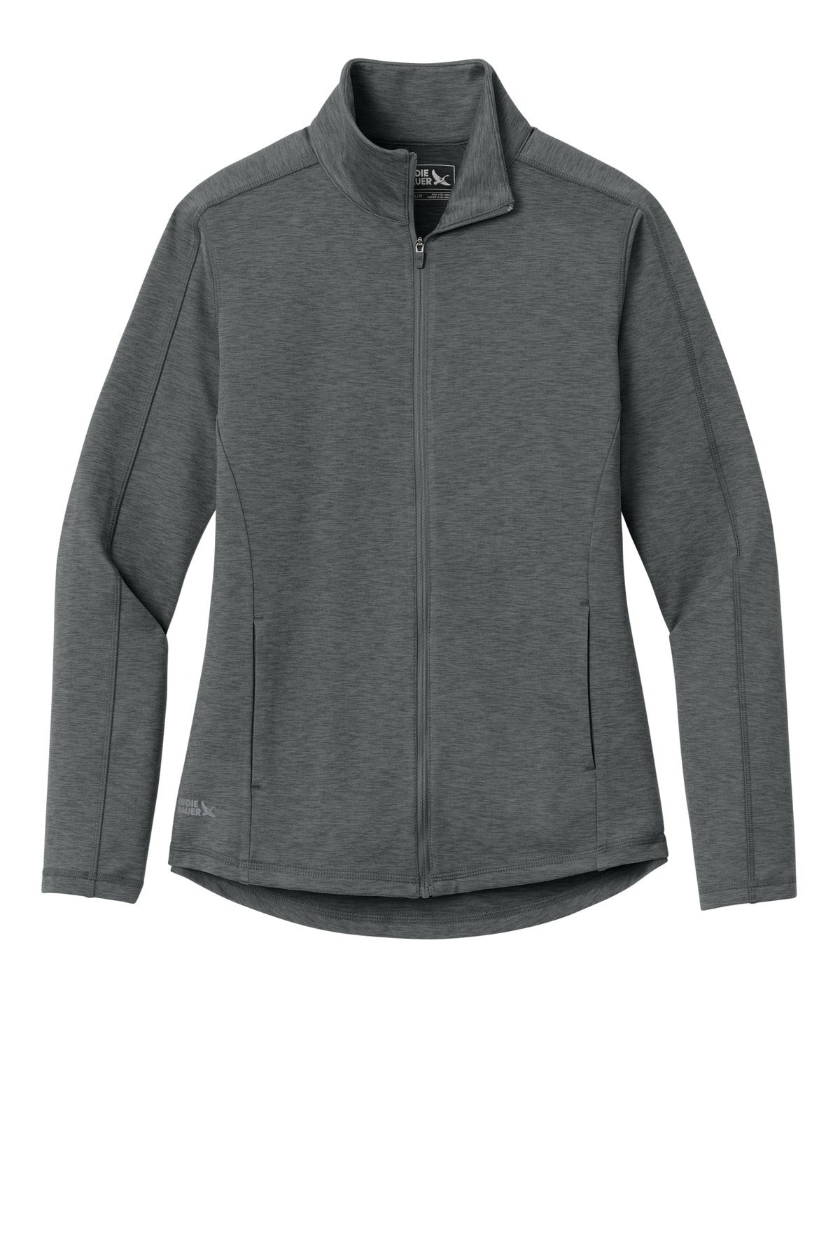 Front View of MetalGryHt Eddie Bauer Women's Adventurer Full-Zip EB121 plain