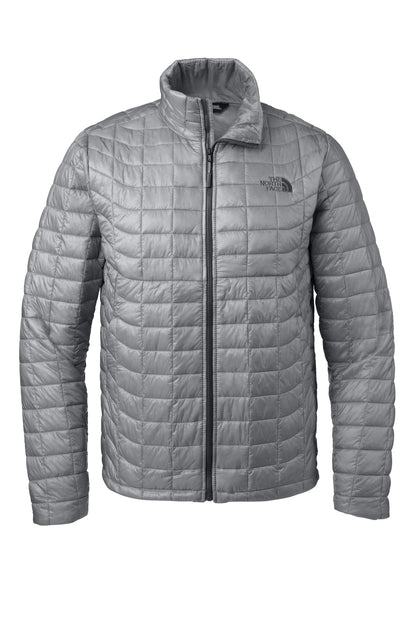 Front View of Mid Grey The North Face ThermoBall Trekker Jacket. NF0A3LH2 plain