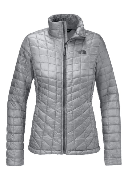 Front View of Mid Grey The North Face Women's ThermoBall Trekker Jacket. NF0A3LHK plain