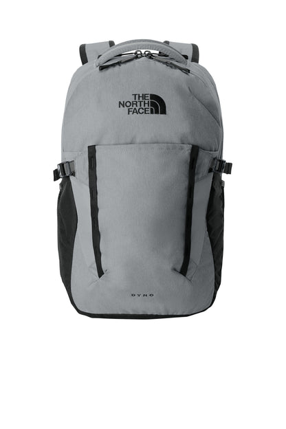 Front View of Mid Gy DH/TNFB The North Face Dyno Backpack. NF0A52S7 plain