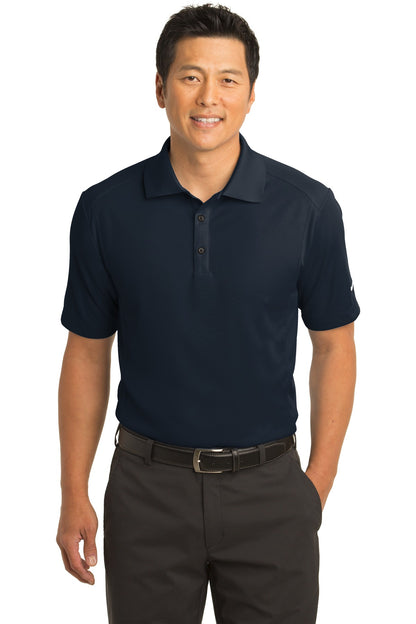 Front View of Midnight Navy Nike Dri-FIT Classic Polo. 267020 plain