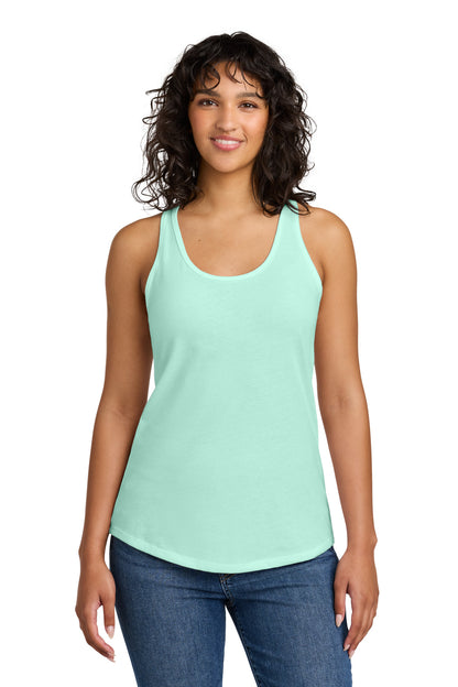 Front View of Mint Next Level Apparel Women's Ideal Racerback Tank NL1533 plain