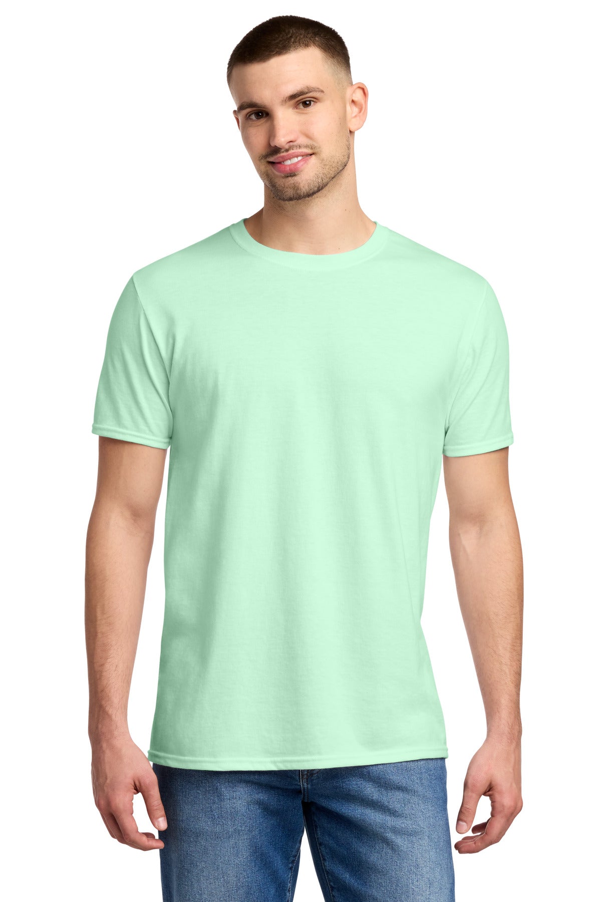 Front View of MintToBe Jerzees Premium Blend Ring Spun T-Shirt 560M plain