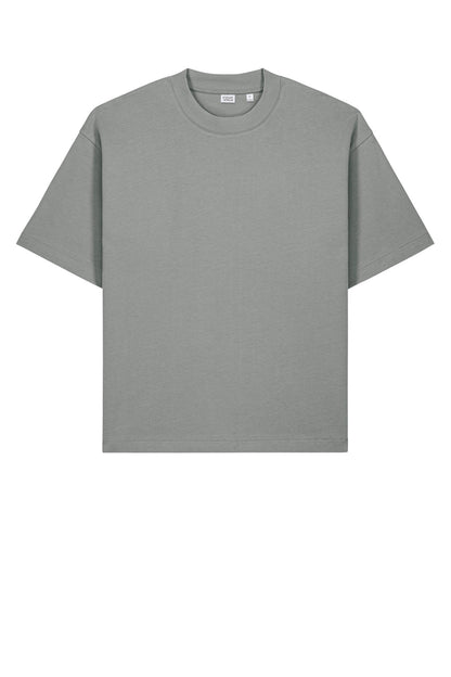 Front View of MistyGrey Stanley/Stella Unisex Asher Tee SXU039 plain