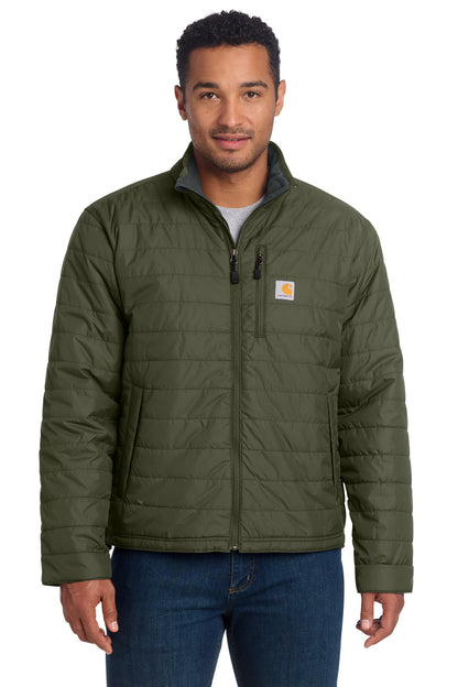 Front View of Moss Carhartt Gilliam Jacket. CT102208 plain