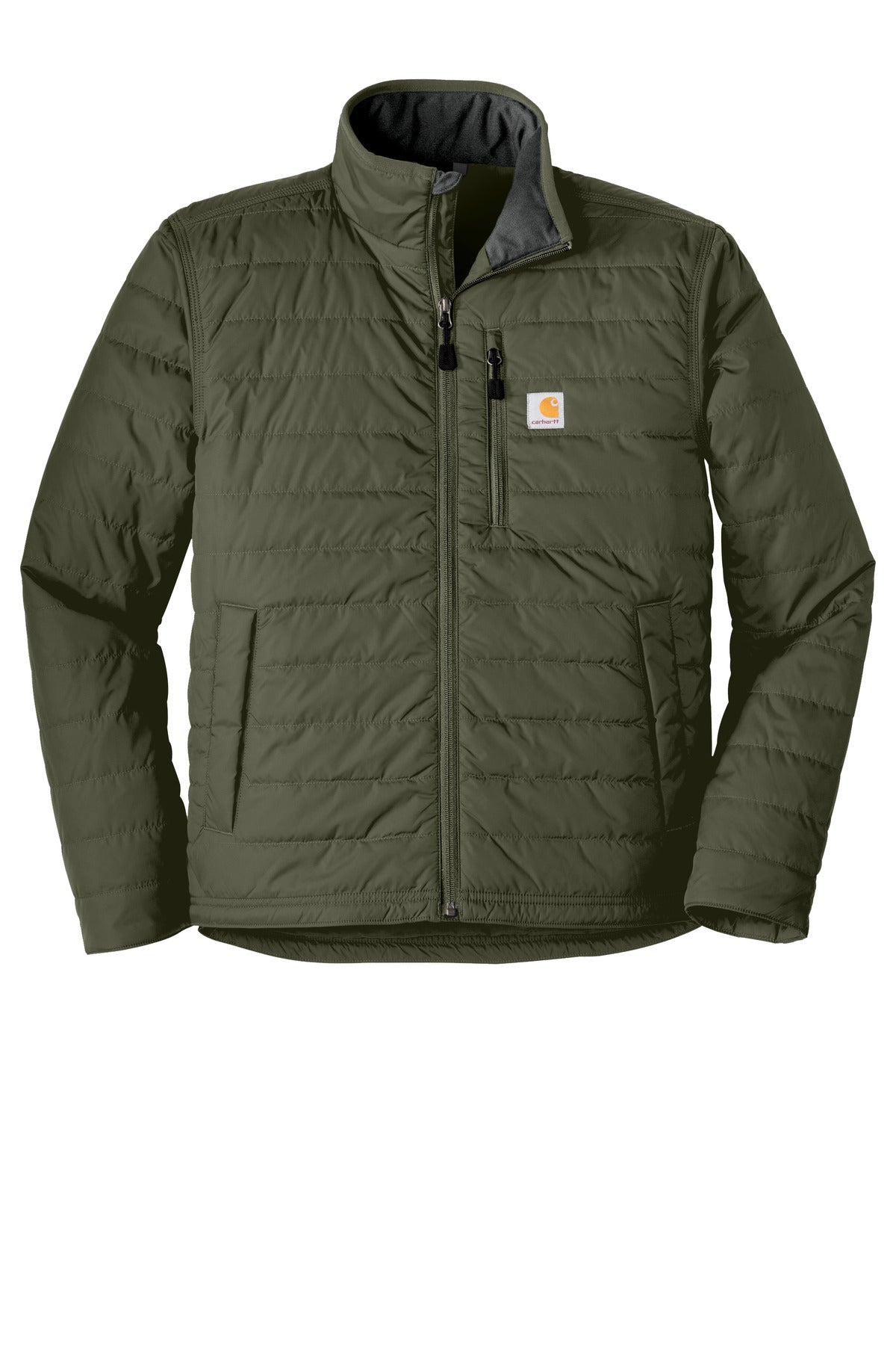 Front View of Moss Carhartt Gilliam Jacket. CT102208 plain