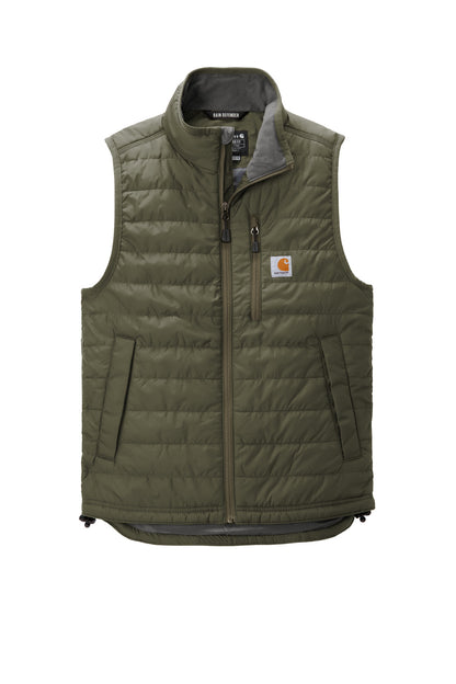 Front View of Moss Carhartt Gilliam Vest CT102286 plain