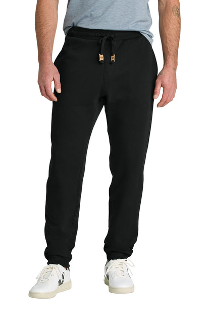 Front View of MtoriteBlk tentree Atlas Sweatpant TTCM5645 plain