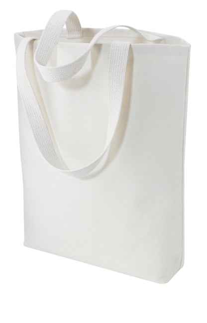 Front View of Natural Port Authority - Ideal Twill Convention Tote. B050 plain
