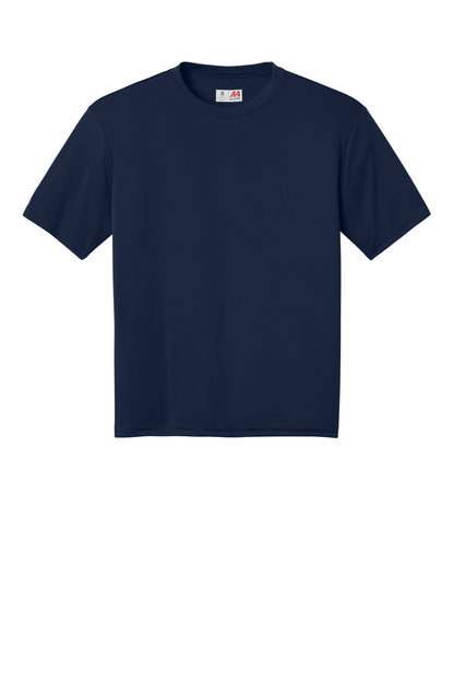 Front View of Navy A4 Cooling Performance Short Sleeve Tee A4N3142 plain