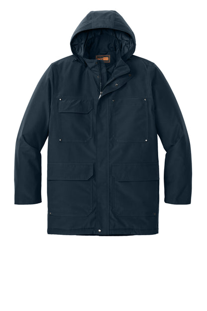 Front View of Navy CornerStone Elements Insulated Parka CSJ10 plain