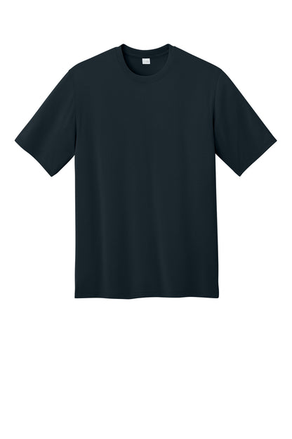 Front View of Navy CornerStone Workwear Pro Short Sleeve Tee CS440 plain